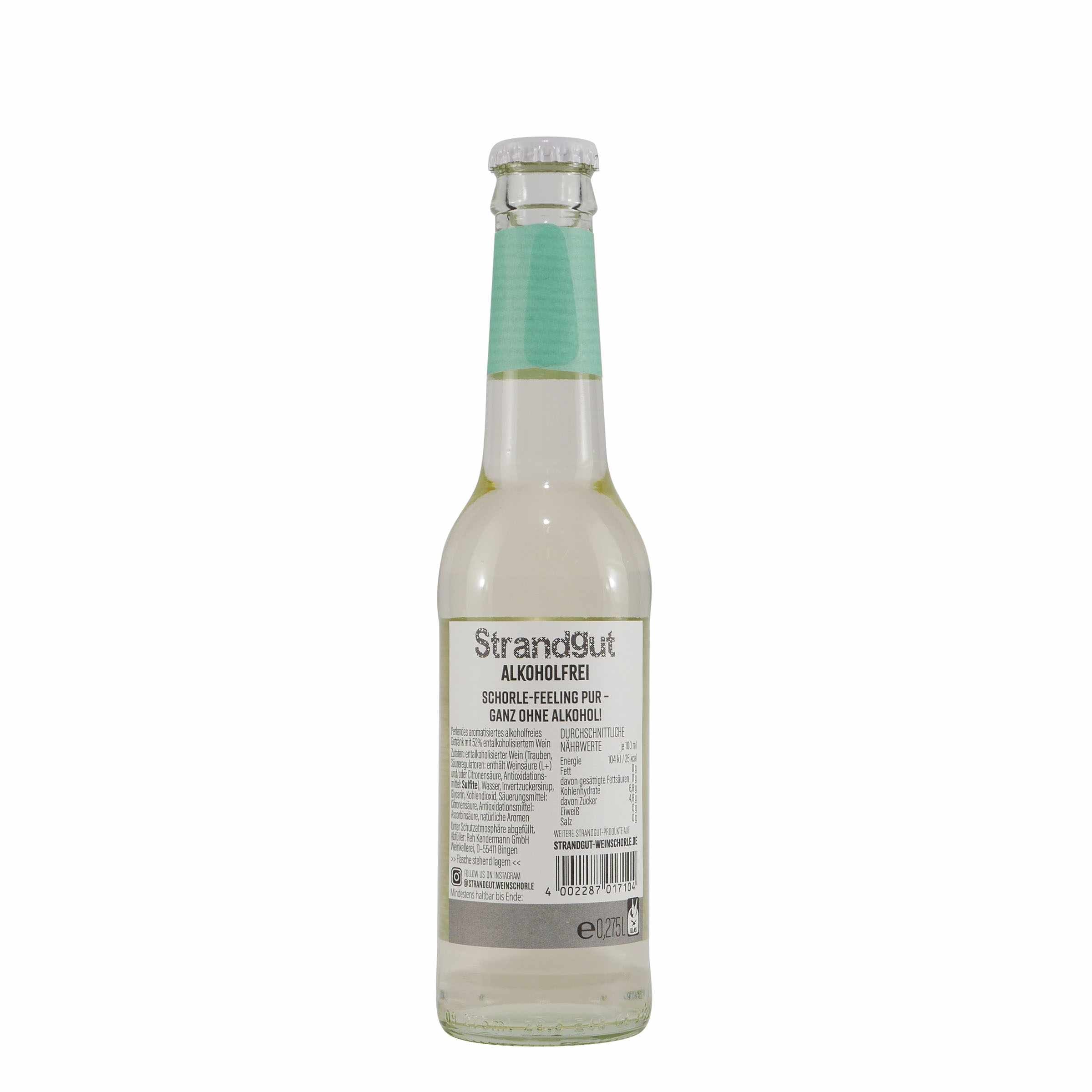 Strandgut Weinschorle -alkoholfrei- (12 x 0,275L)