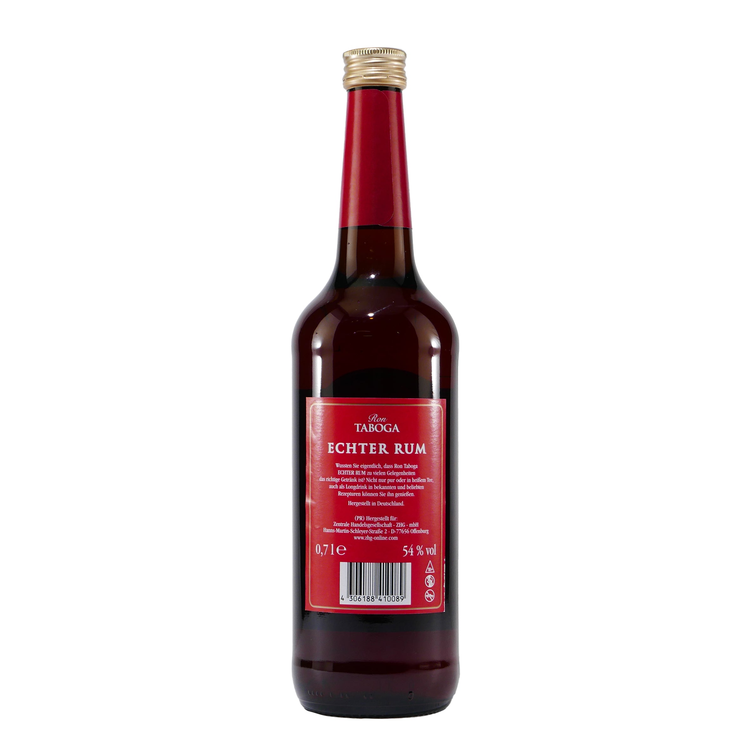 Ron Taboga Echter Rum 54% Rot (6 x 0,7L)