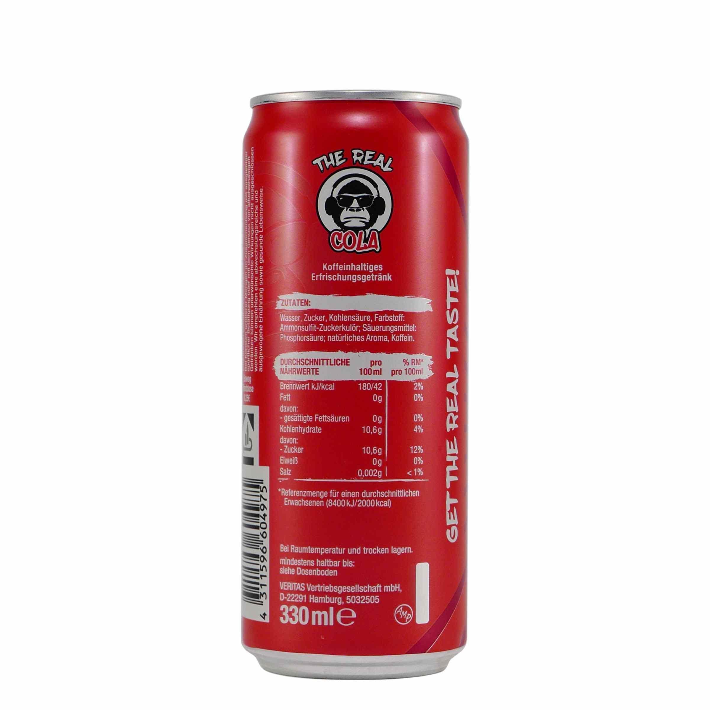 The Real Cola Extra Koffein (24 x 0,33L) EINWEG