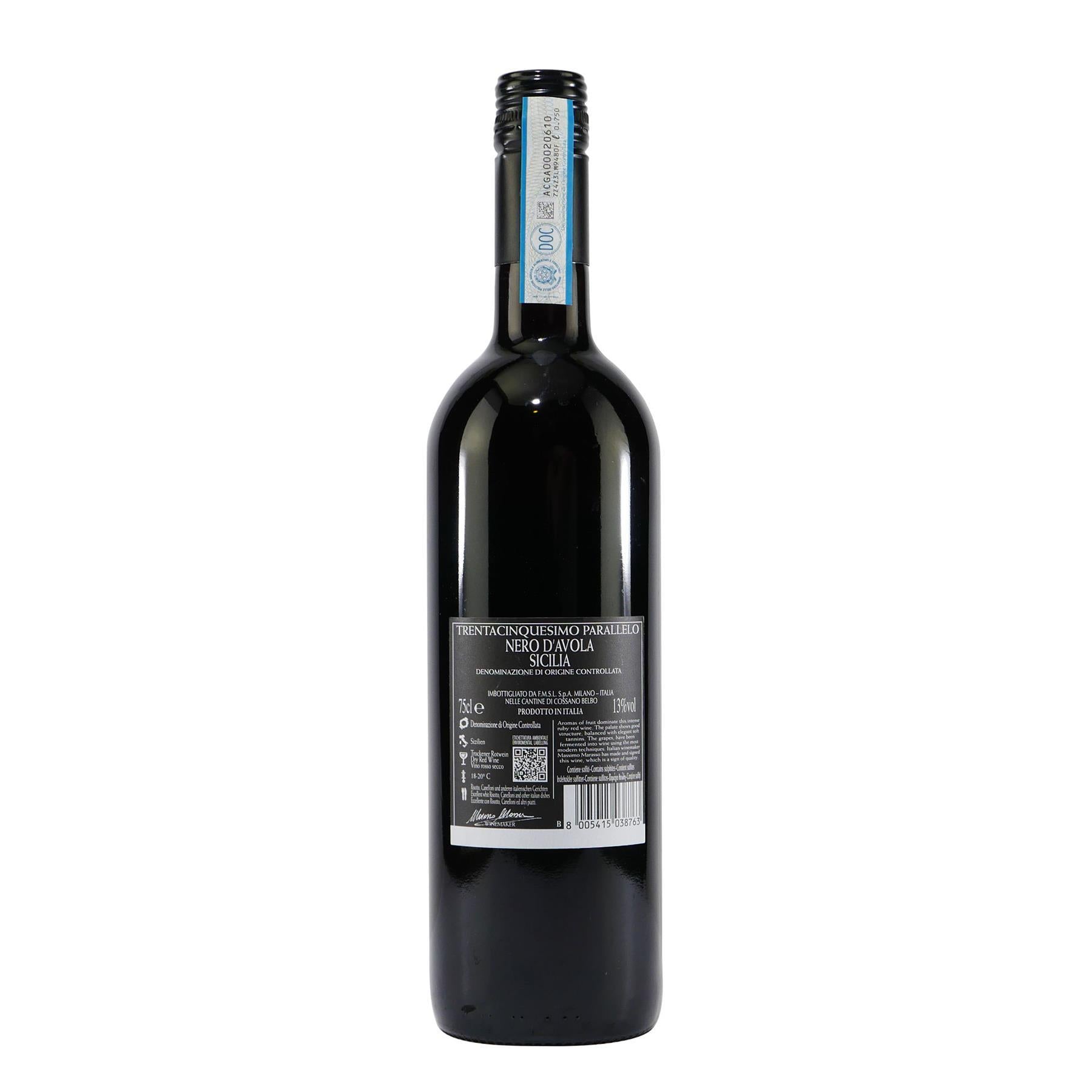 Trentacinquesimo Parallelo Nero d´Avola Sicilia -trocken- (6 x 0,75L)