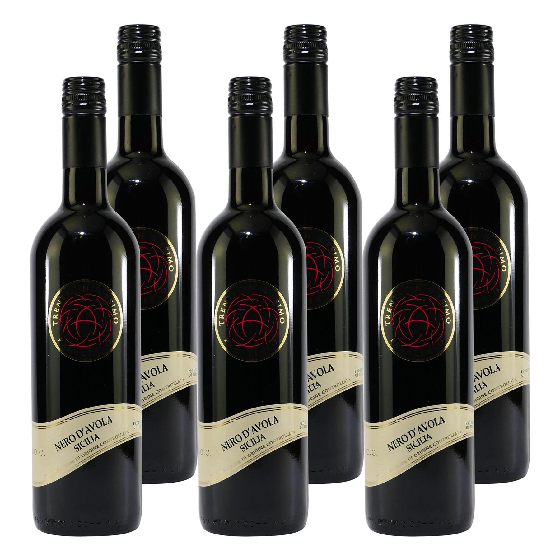 Trentacinquesimo Parallelo Nero d´Avola Sicilia -trocken- (6 x 0,75L)