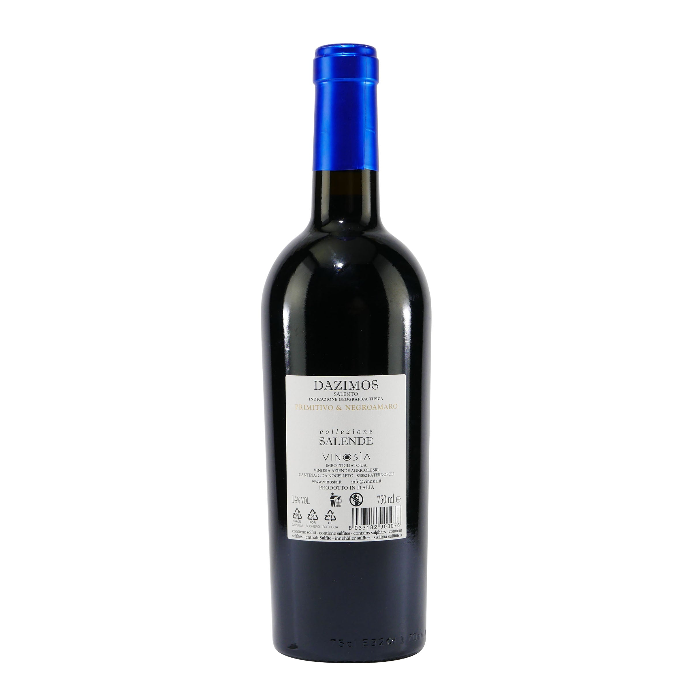 Vinosia Dazimos Primitivo & Negroamaro IGT -halbtrocken- (6 x 0,75L)