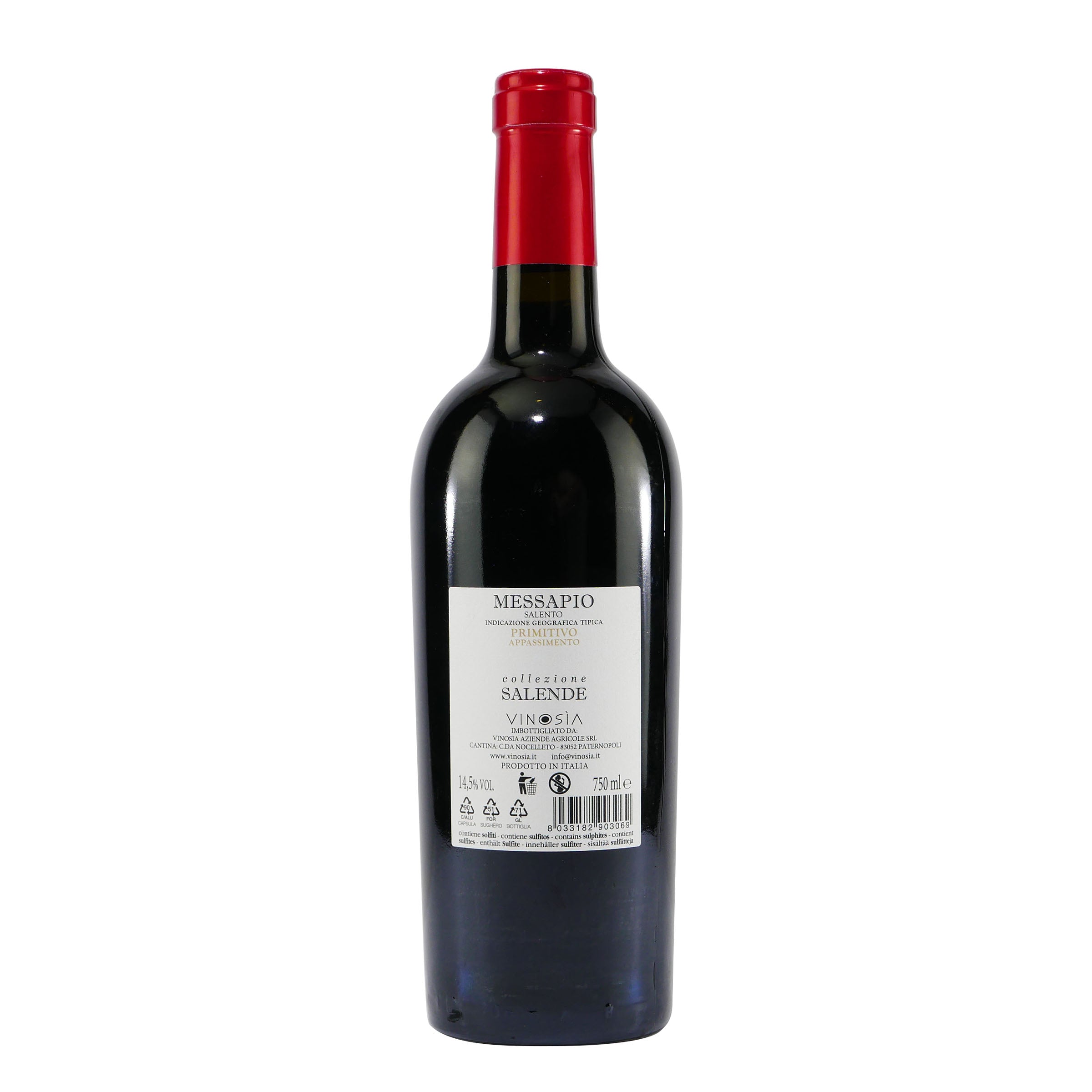 Vinosia Messapio Appassimento Primitivo IGT -trocken- (6 x 0,75L)