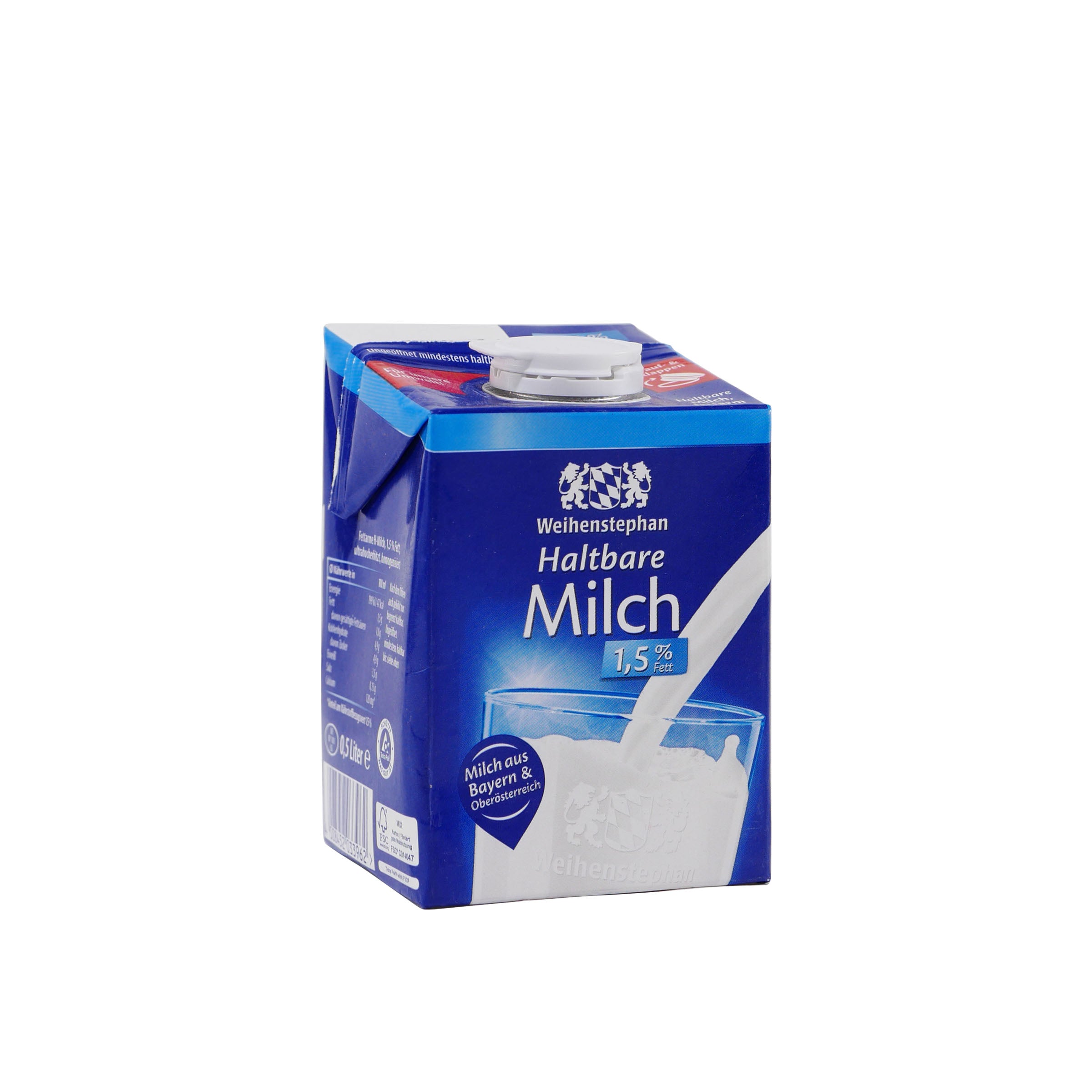 Weihenstephan Haltbare Milch 1,5% Fett (12 x 0,5L)