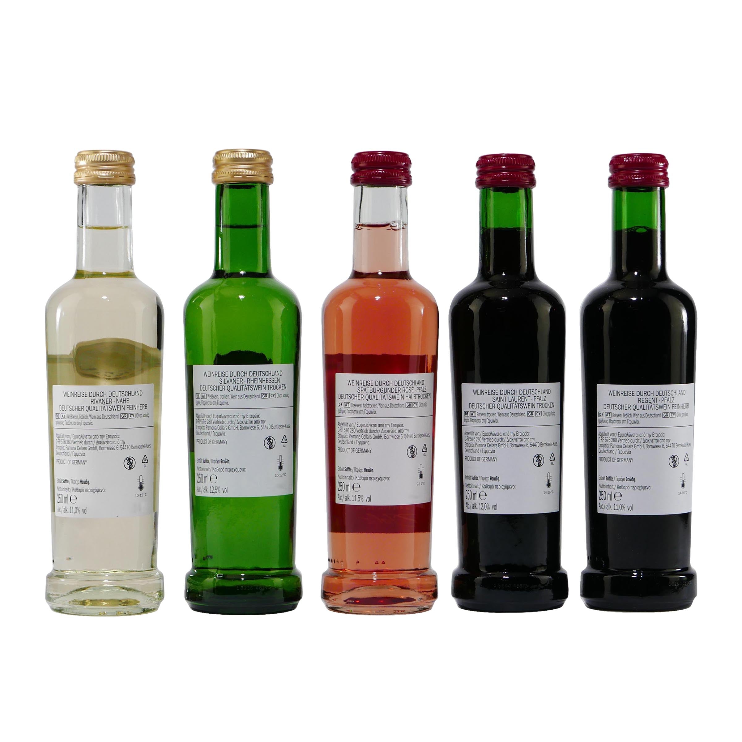 Weinreise deutsche Qualitätsweine (5 x 0,25L)