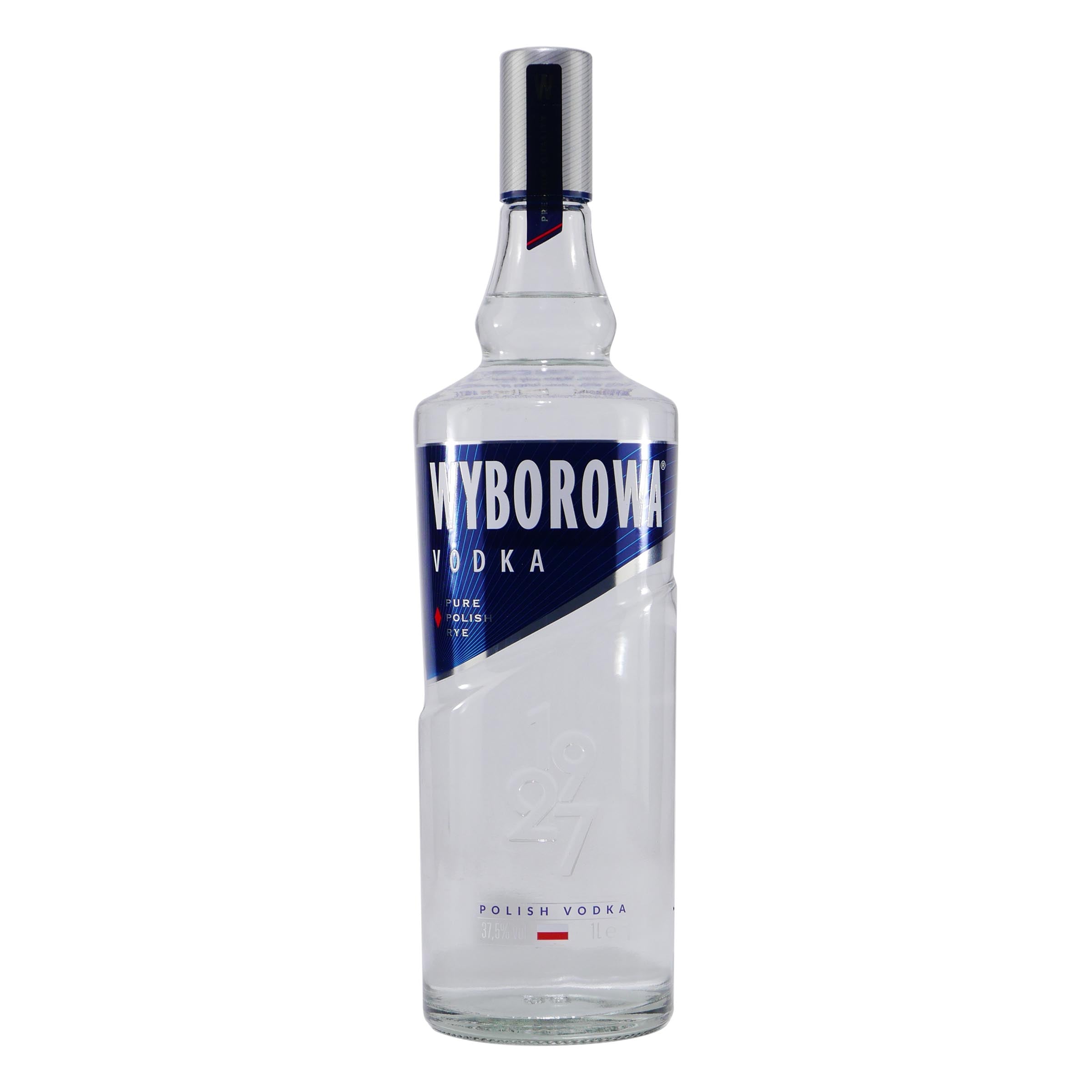 Wyborowa Polish Vodka mit Geschenk-Holzkiste