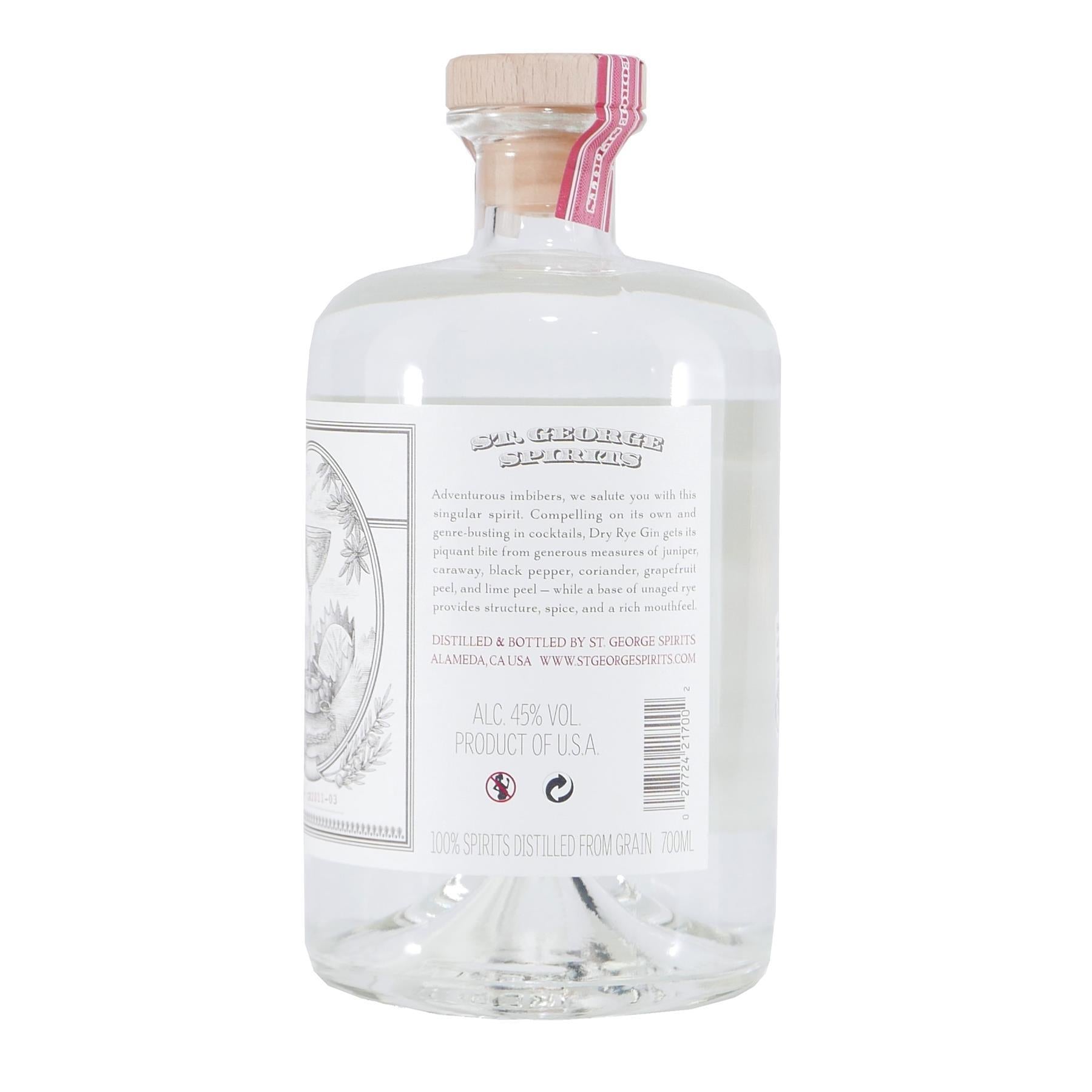 St. George Dry Rye Gin mit Geschenk-Holzkiste