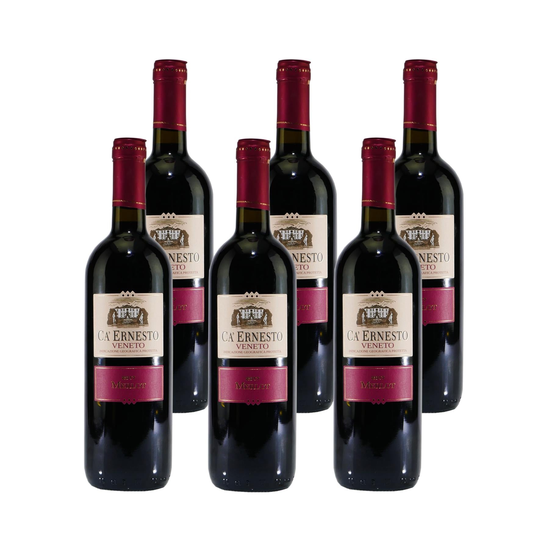 CA' ERNESTO Merlot IGP - Italienischer Rotwein (6 x 0,75L)