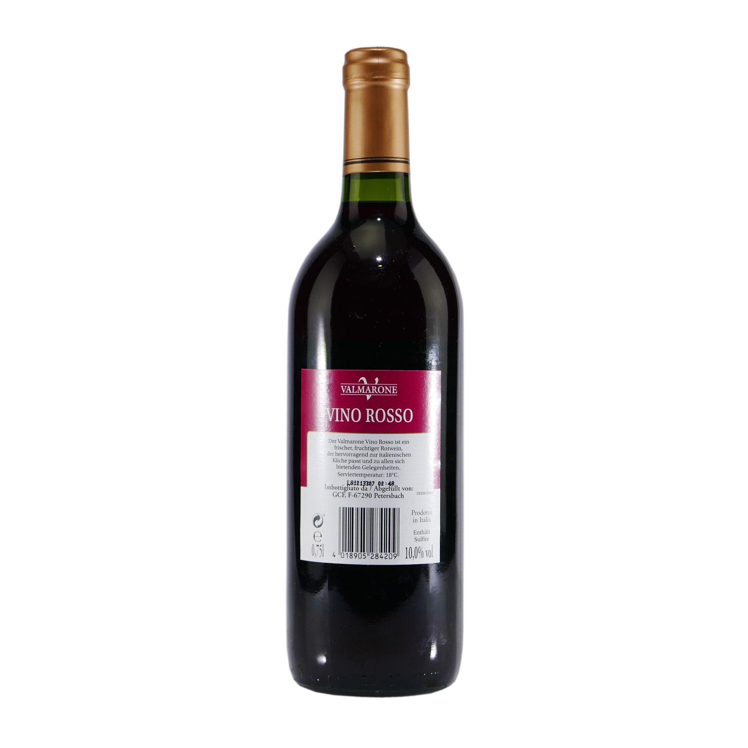 Valmarone Vino Rosso - Italienischer Rotwein (6x0,75L)