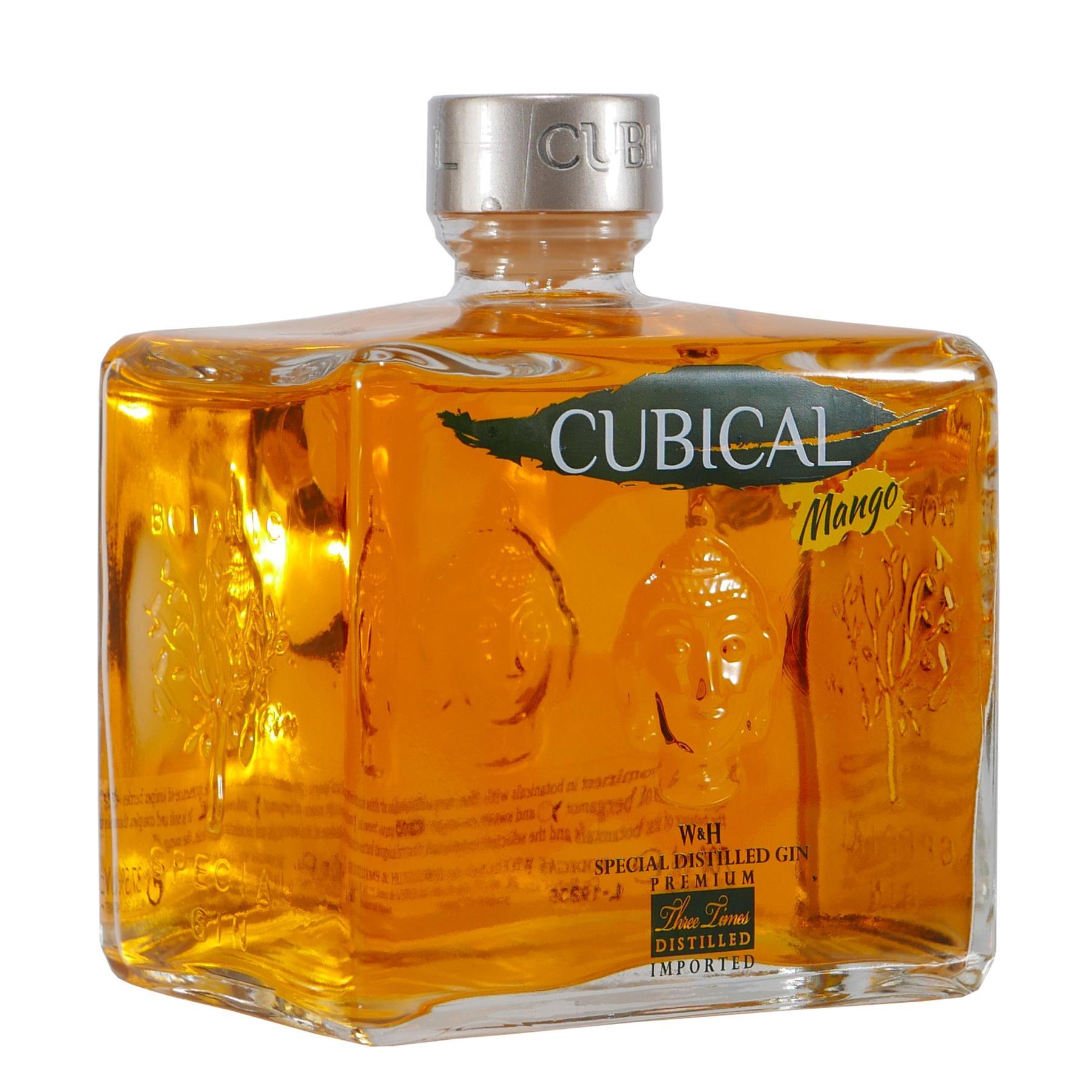 Cubical Mango Premium Distilled Gin mit Geschenk-Holzkiste