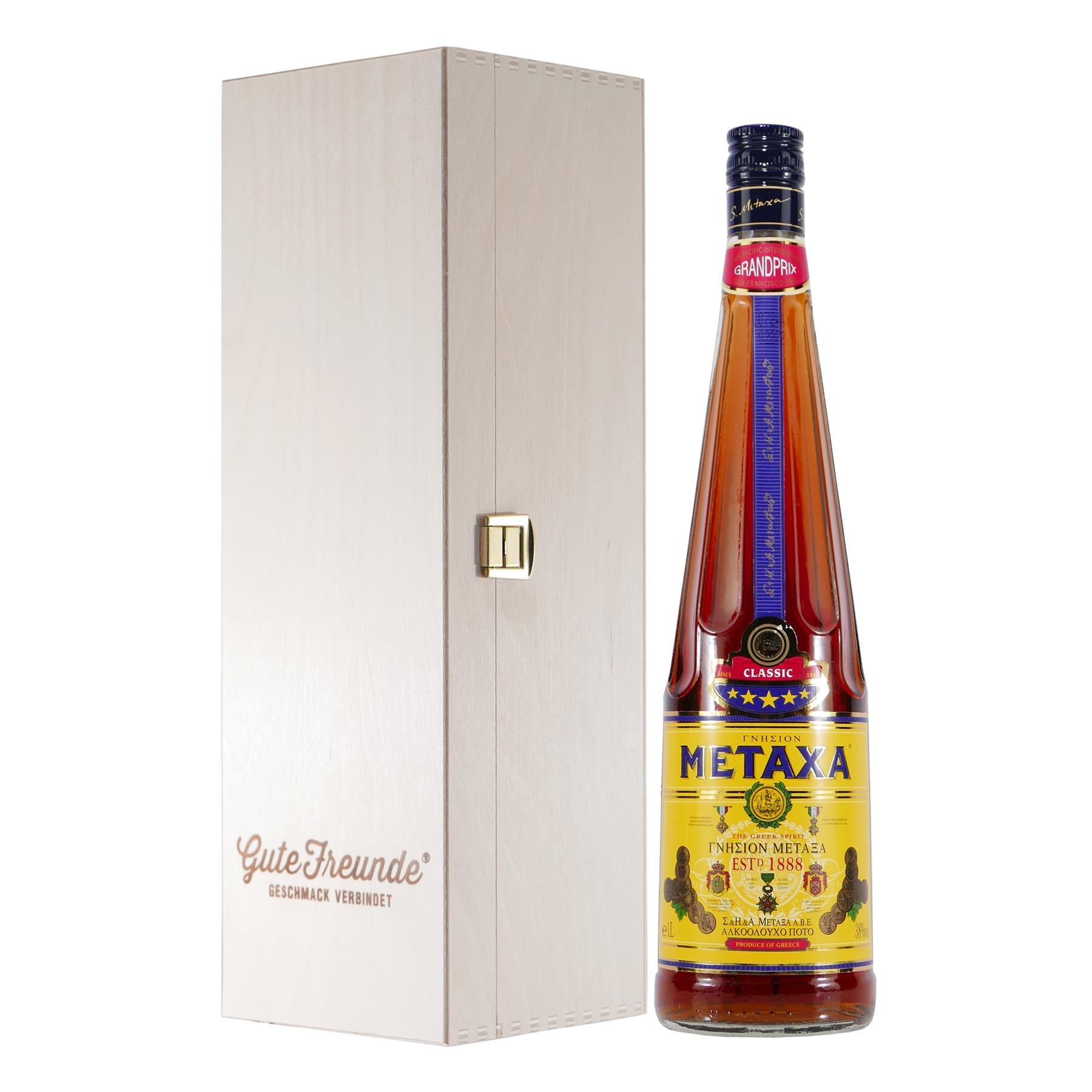 Metaxa 5 Sterne Grandprix mit Geschenk-HK