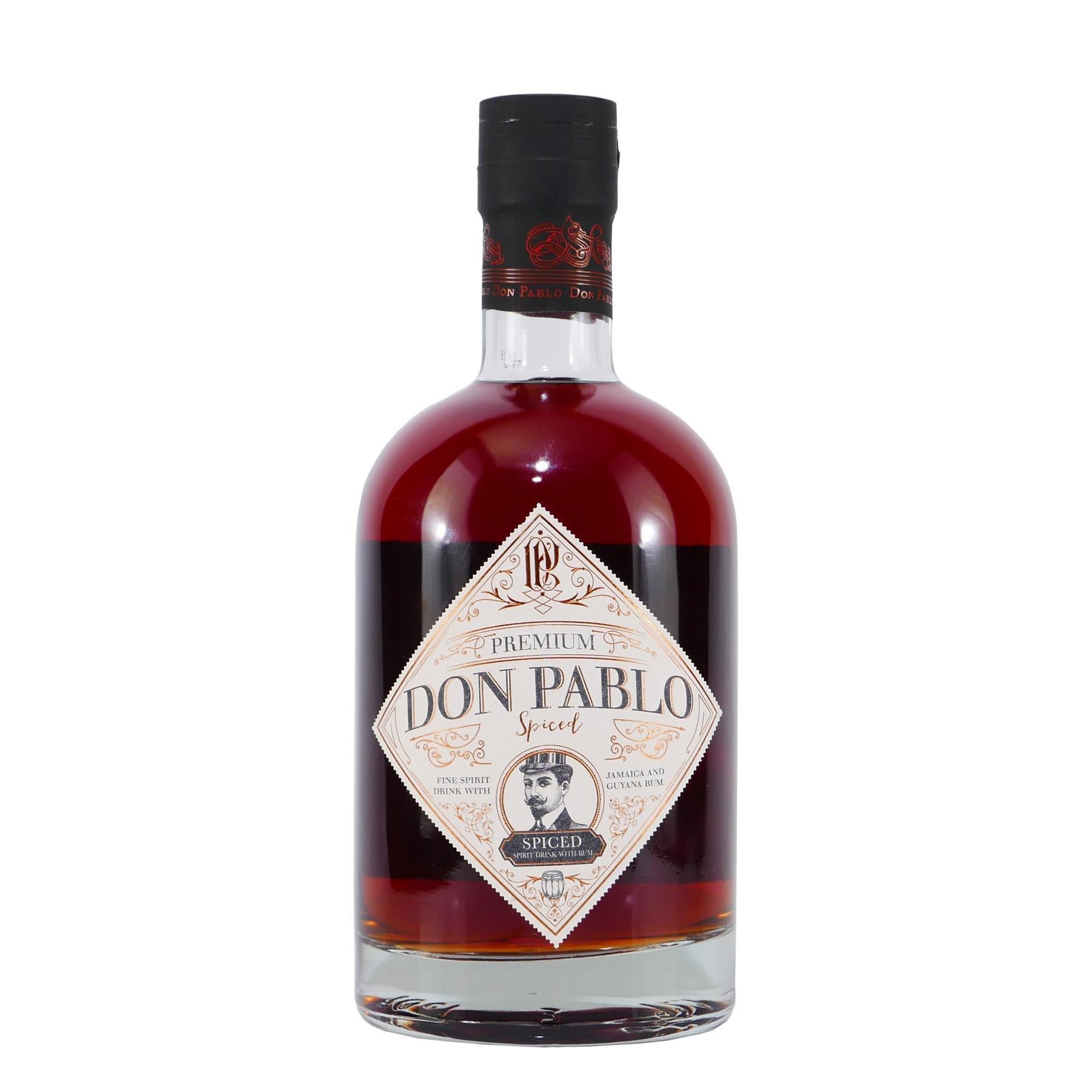 Don Pablo Premium Spiced Rum mit Geschenk-HK