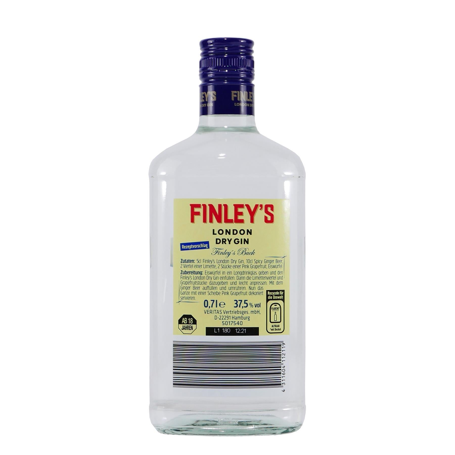 Finley's London Dry Gin mit Geschenk-HK