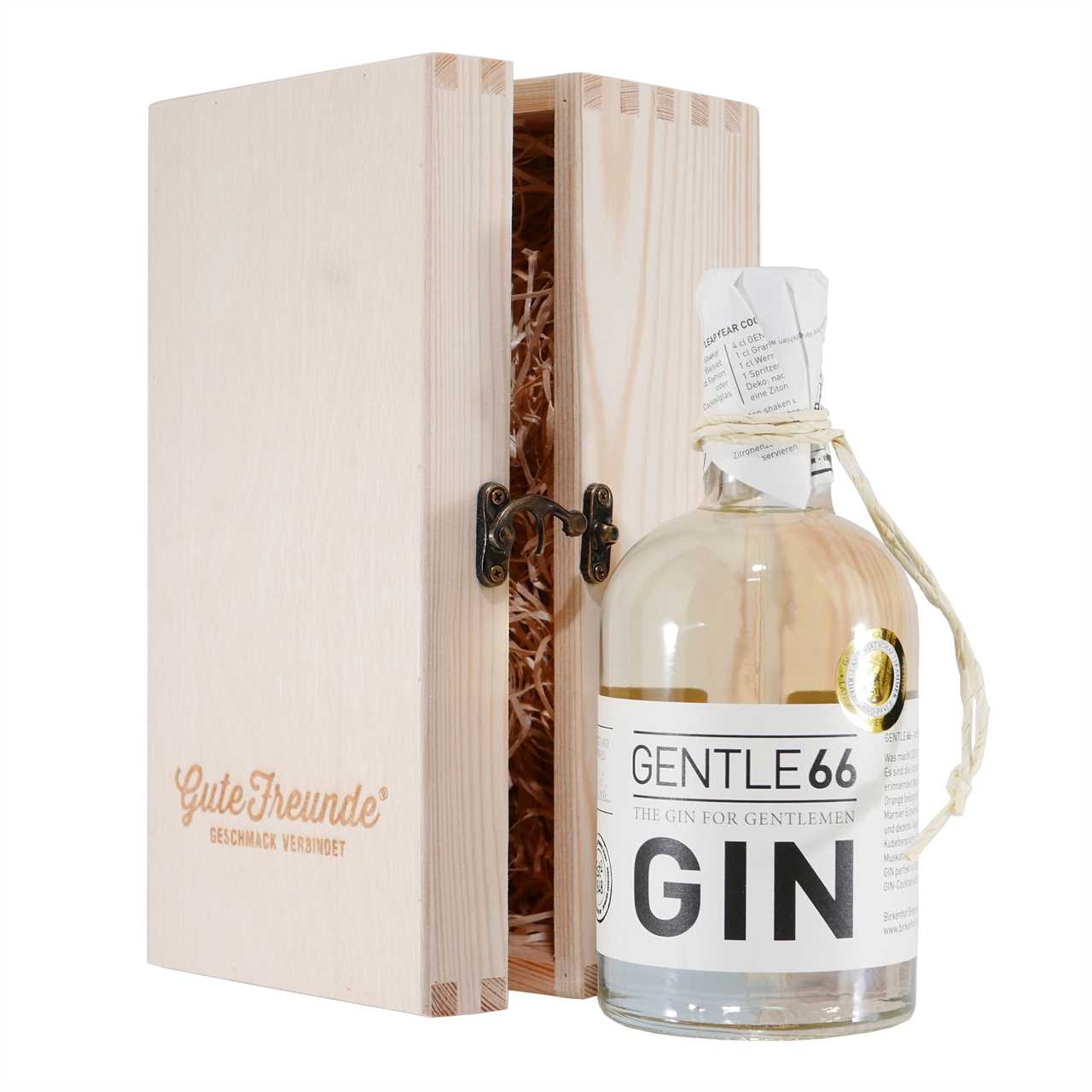 Gentle 66 – The Gin for Gentlemen mit Geschenk-Holzkiste
