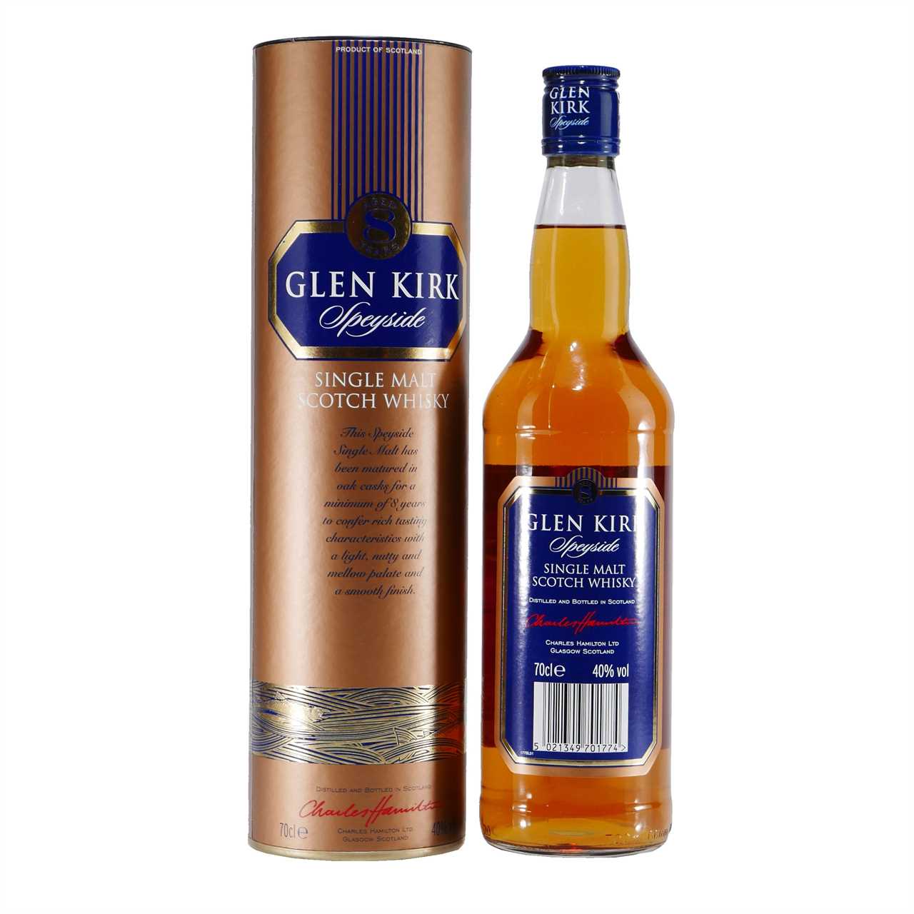 Glen Kirk Speyside Single Malt Scotch Whisky 8 J