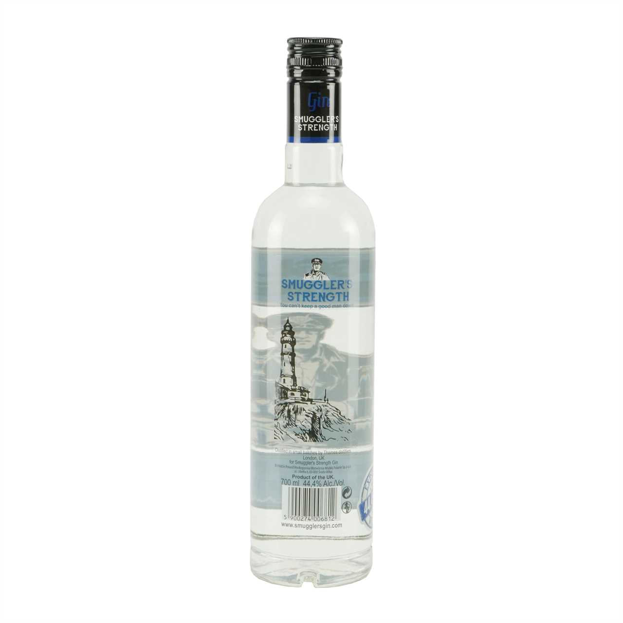 Smugglers Strength London Dry Gin mit Geschenk-Holzkiste