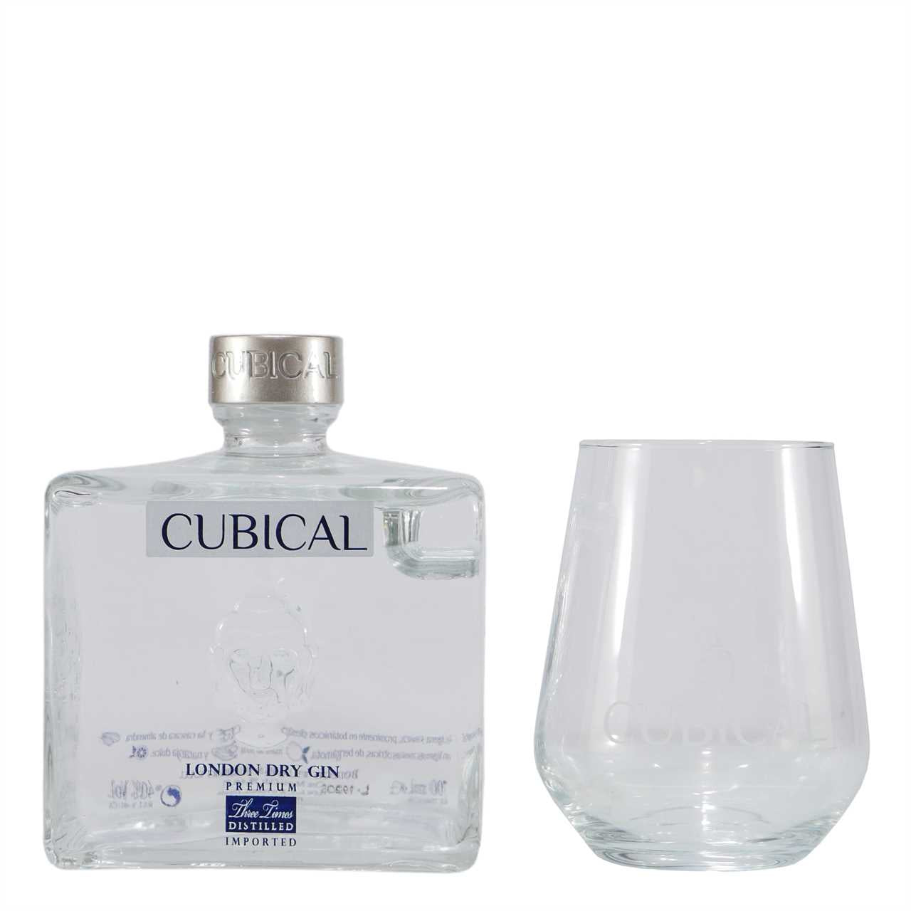 Cubical Botanic Premium London Dry Gin & Glas