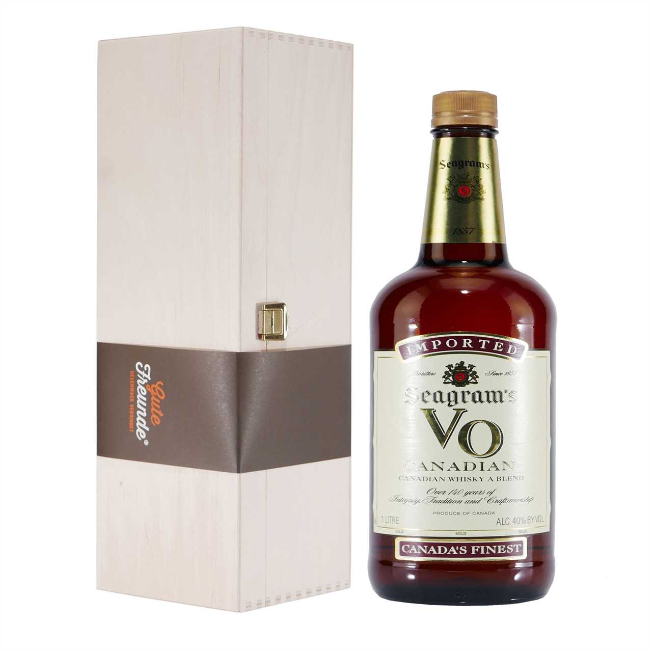 Seagrams VO Canadian Whiskey (1,75 L) mit Geschenk-HK