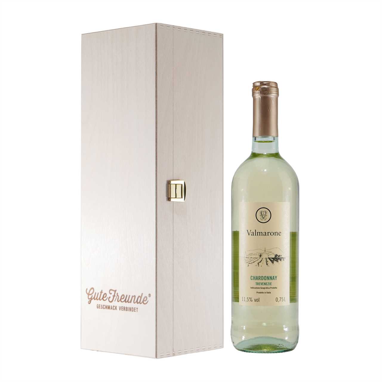 Valmarone Chardonnay IGP mit Geschenk-Holzkiste