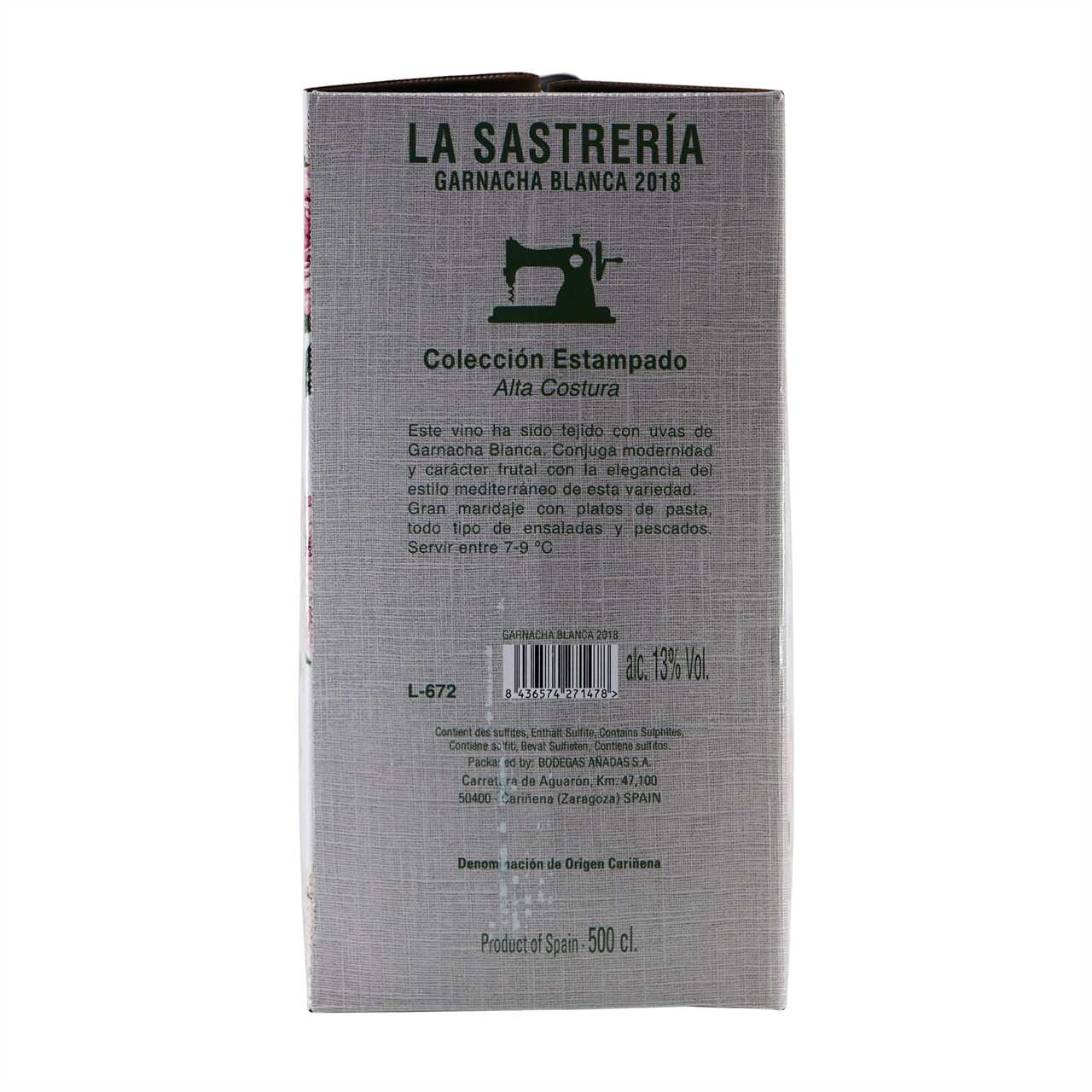 La Sastreria Blanca -trocken- Weißwein 5,0L BIB