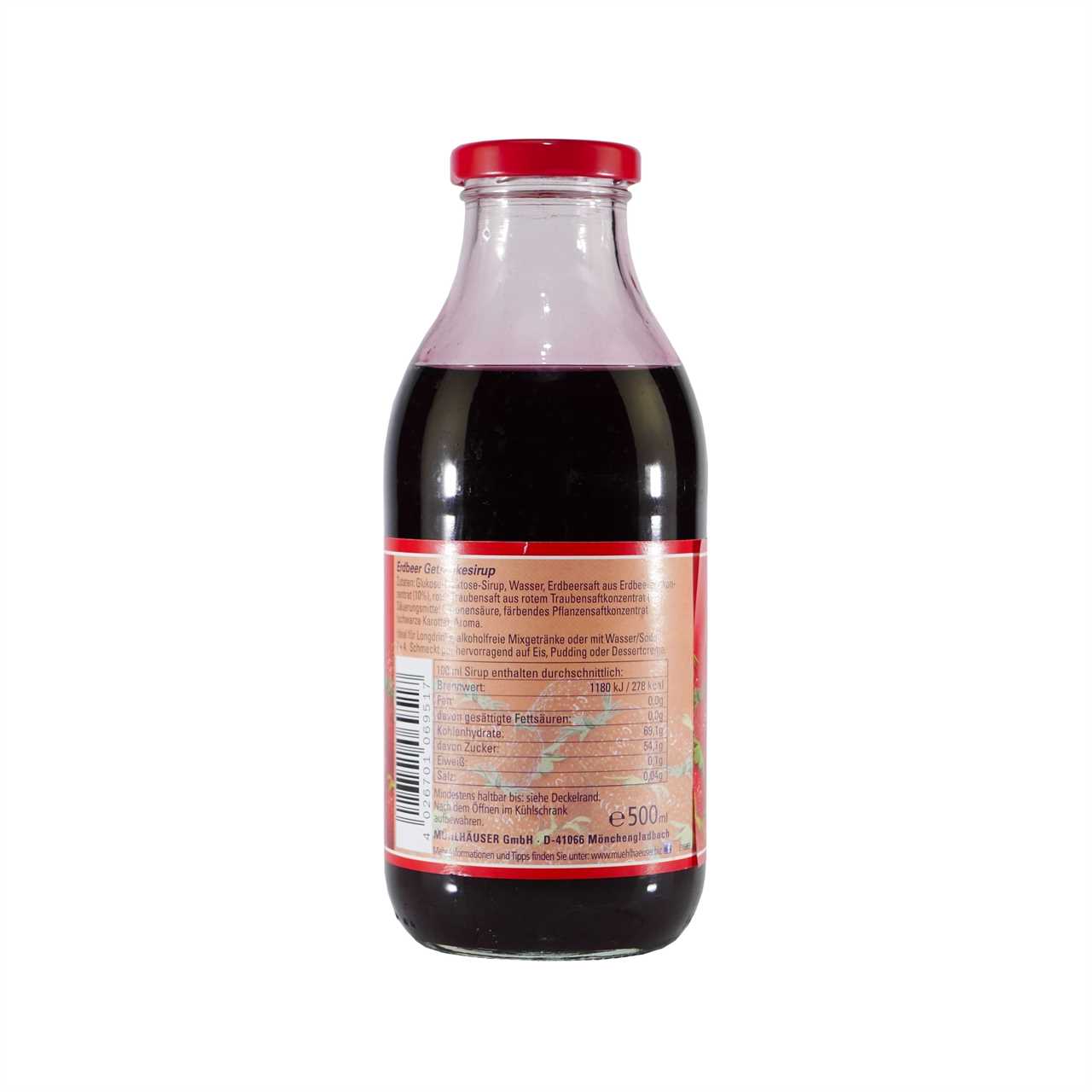 Mühlhäuser Erdbeer Getränkesirup (12 x 0,5L)