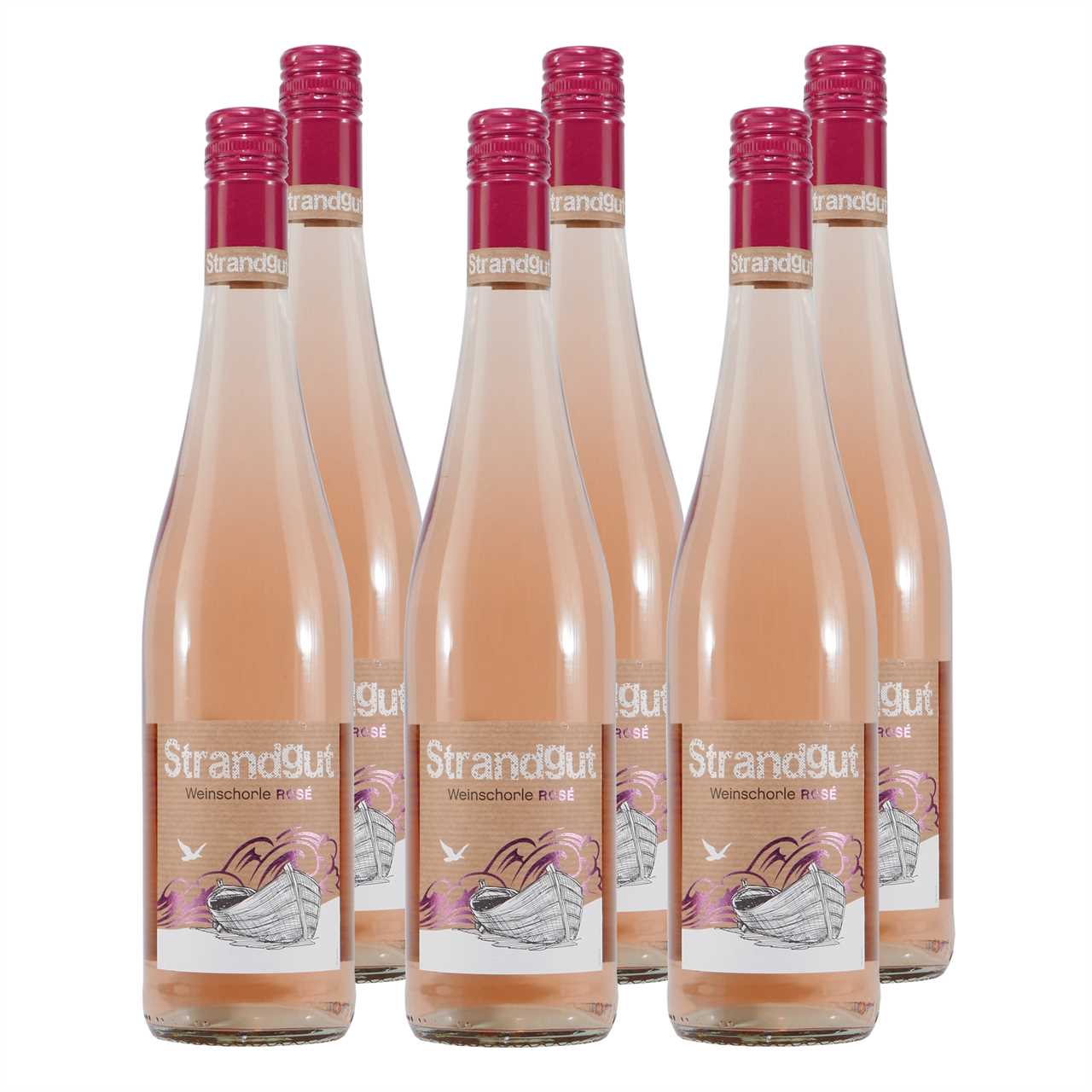 Strandgut Weinschorle Rosé (6 x 0,75L)