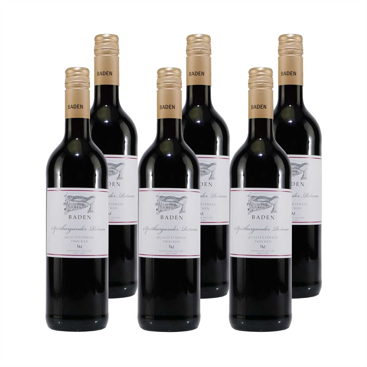 Leonhard Müller Spätburgunder - Rotwein -trocken- (6 x 0,75L)