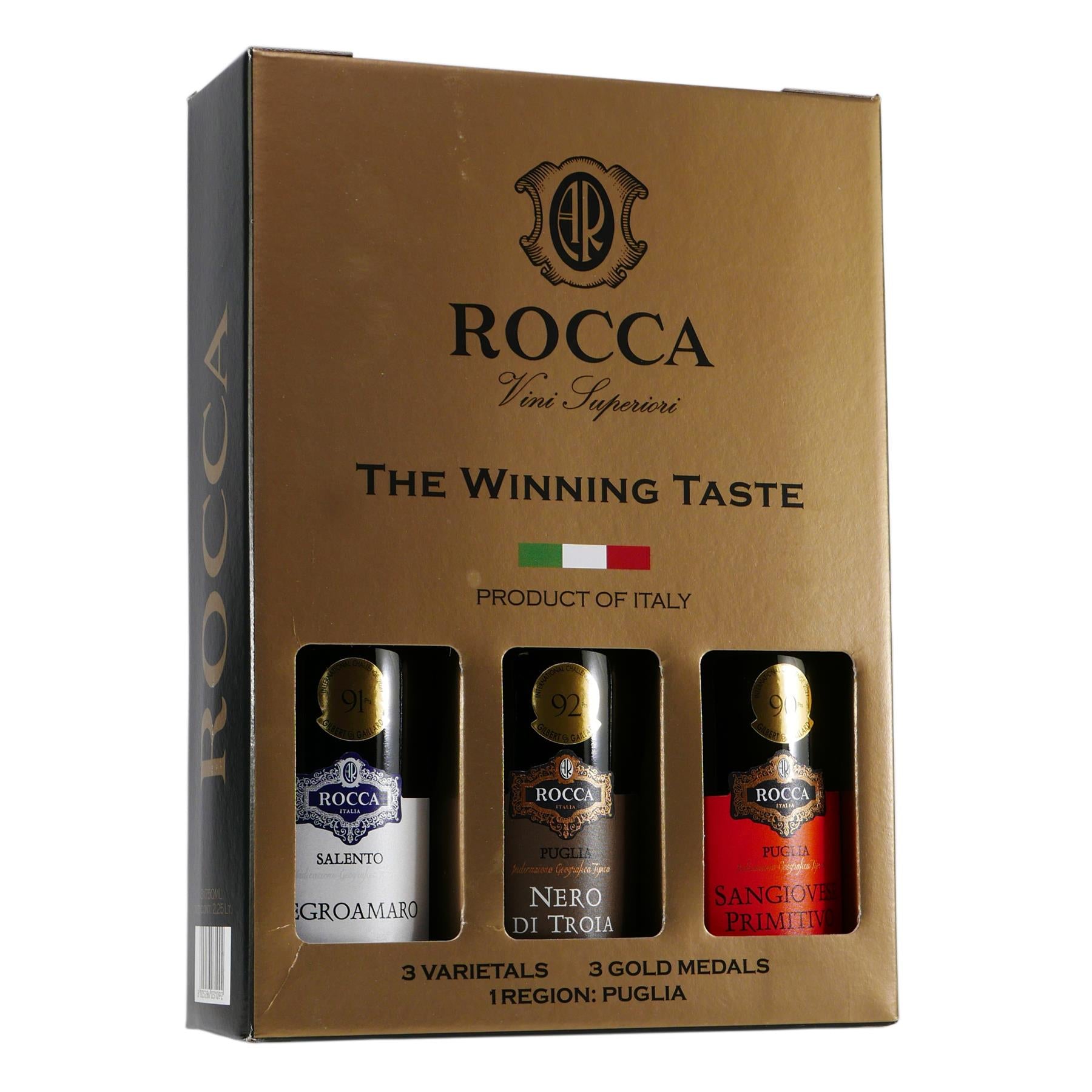 Rocca The Winning Taste 3´er Rotwein -trocken-